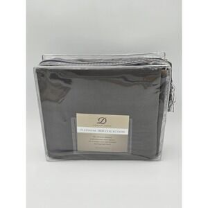 Gray Twin sheet set Danjor Linens Platinum 1800 Collection Hotel Luxury bed